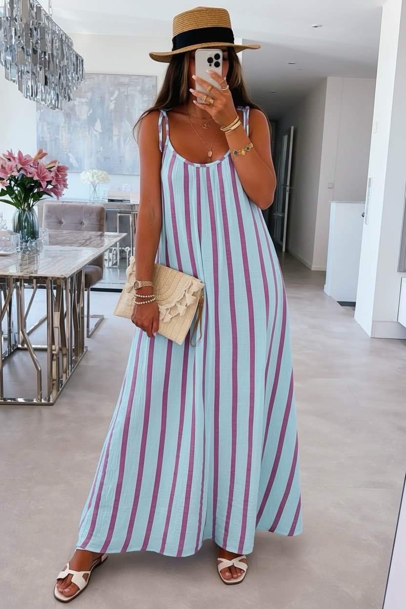 Robe longue gaz de coton - L'autre mode