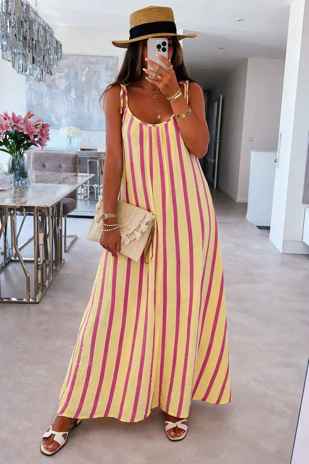 Robe longue gaz de coton - L'autre mode