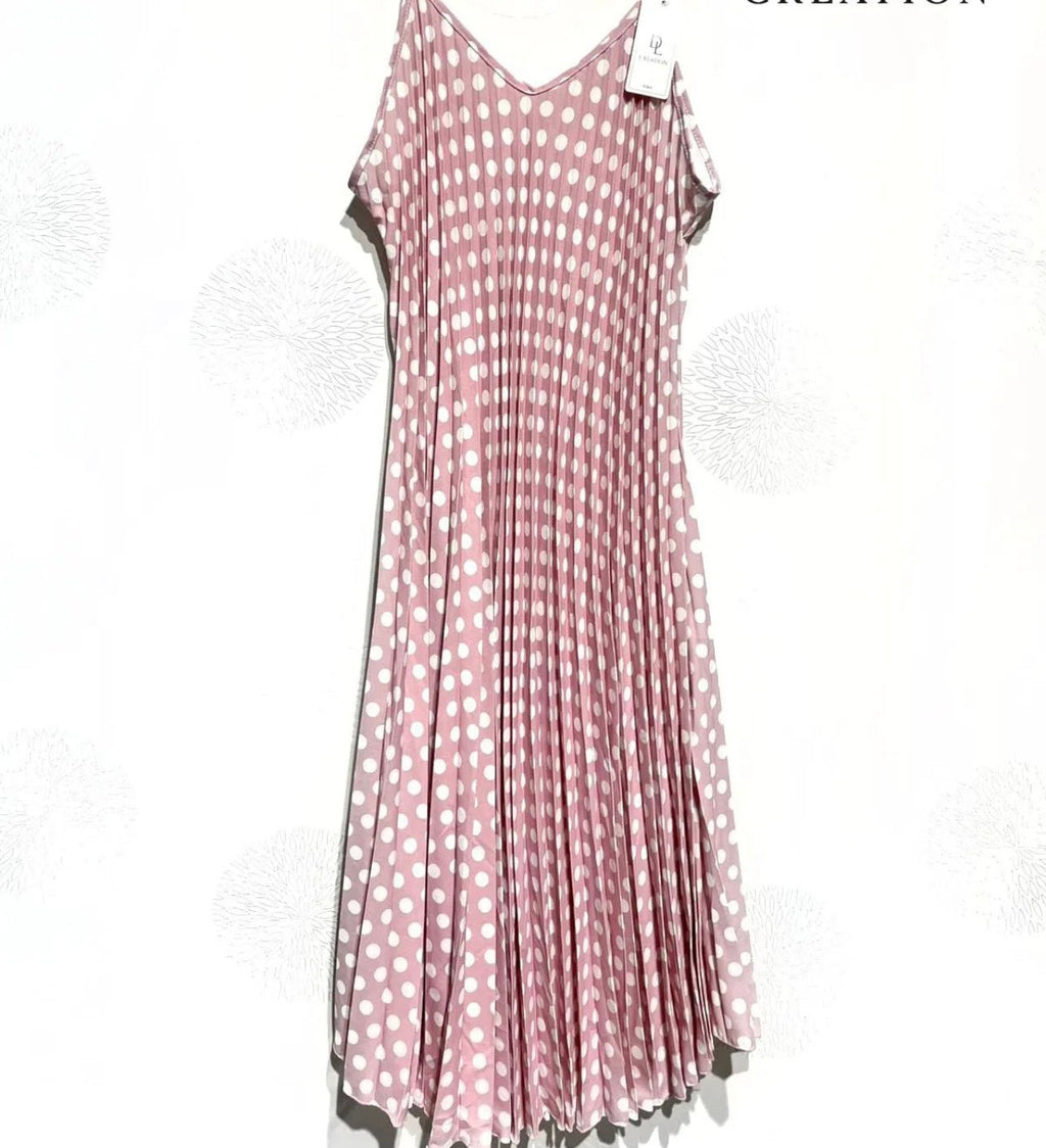 Robe plissée à pois - L'autre mode
