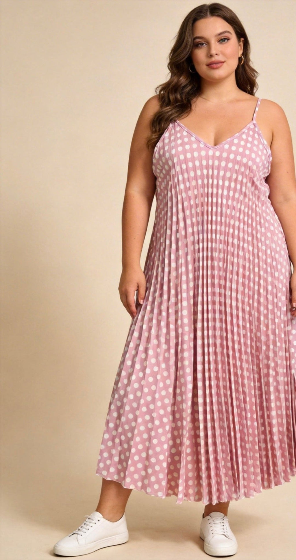 Robe plissée à pois - L'autre mode