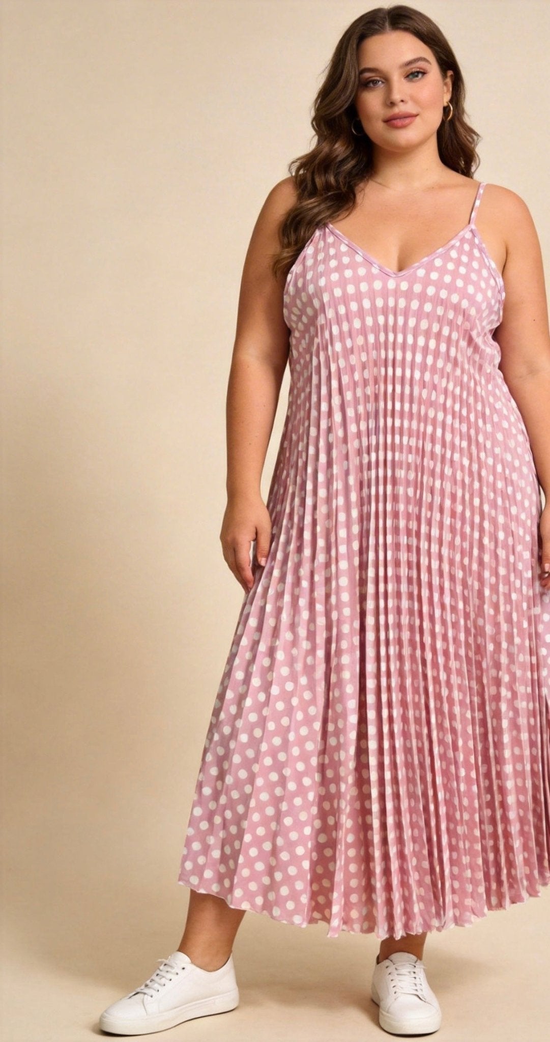 Robe plissée à pois - L'autre mode