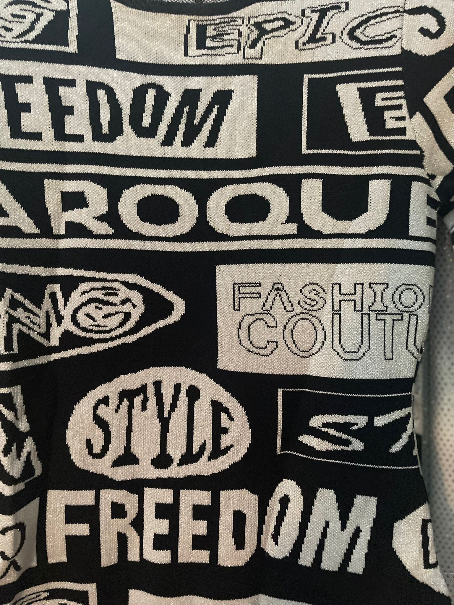 ROBE PULL EN MAILLES LUREX - L'autre mode