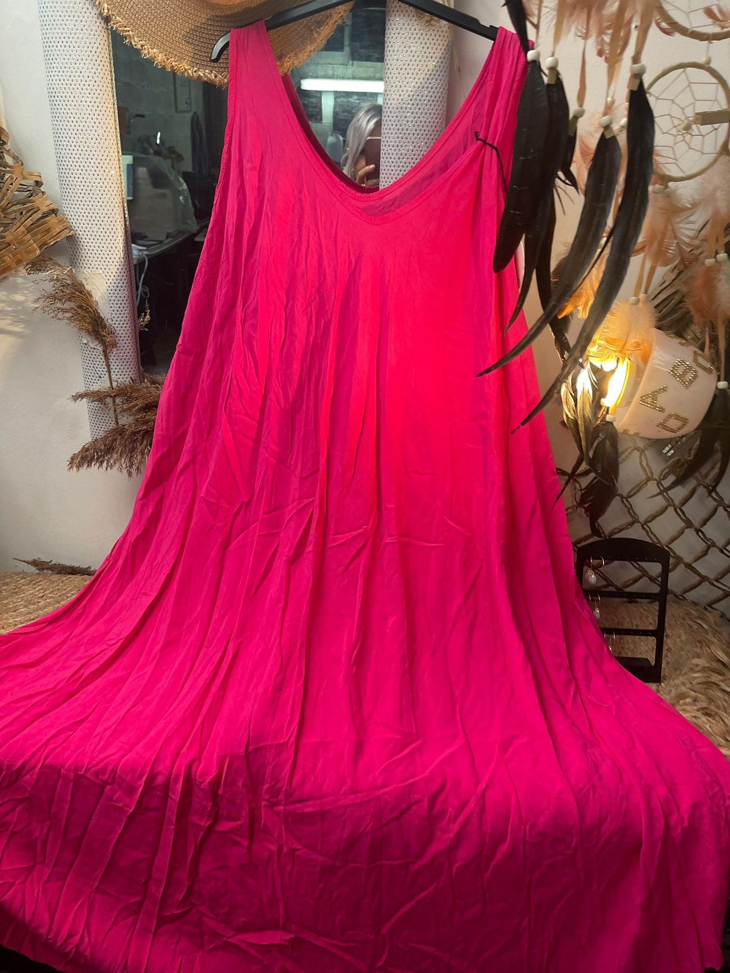 ROBE TOP VISCOSE UNIE - L'autre mode