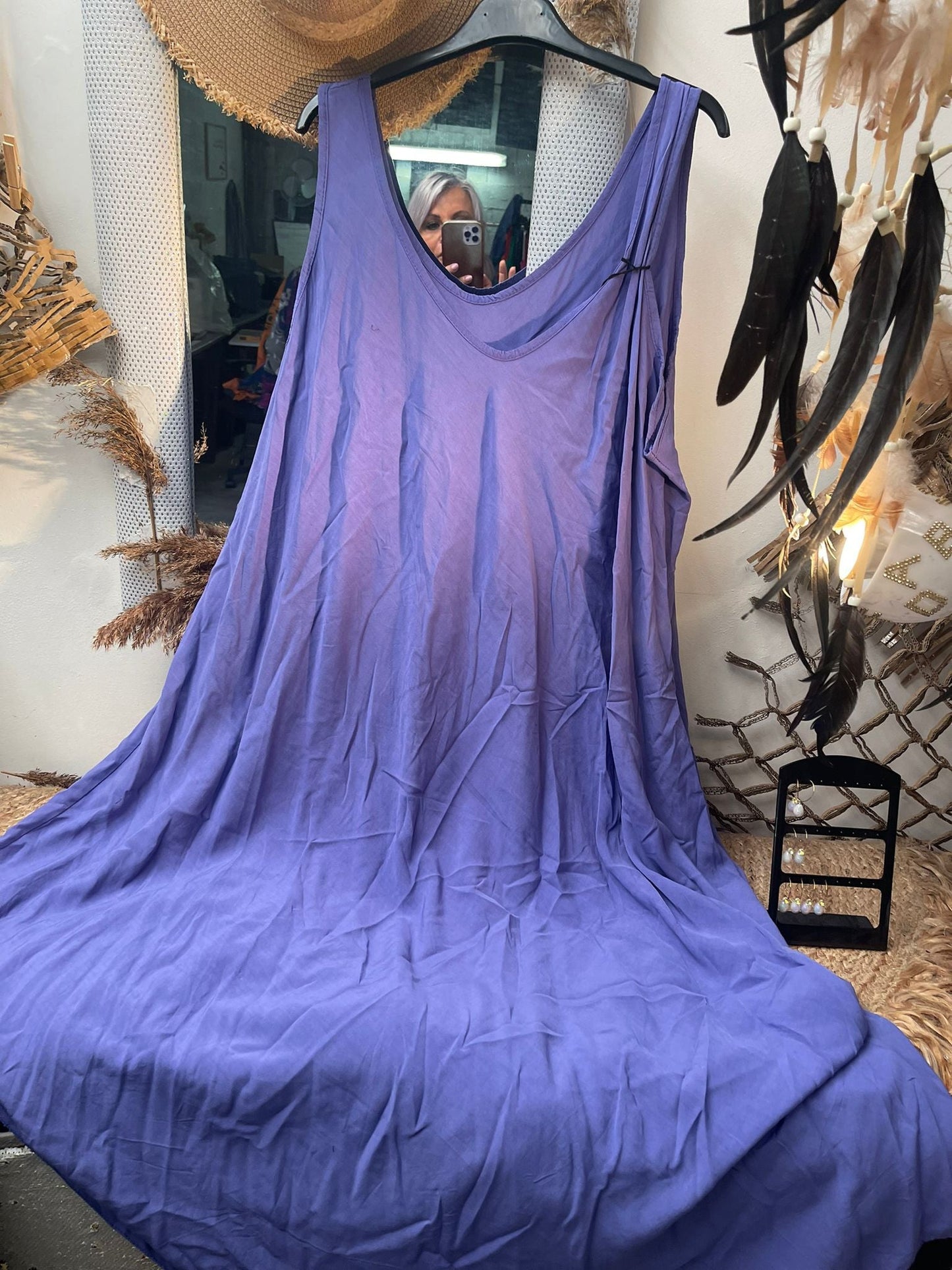 ROBE TOP VISCOSE UNIE - L'autre mode