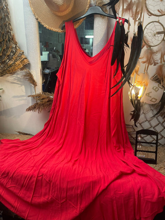 ROBE TOP VISCOSE UNIE - L'autre mode
