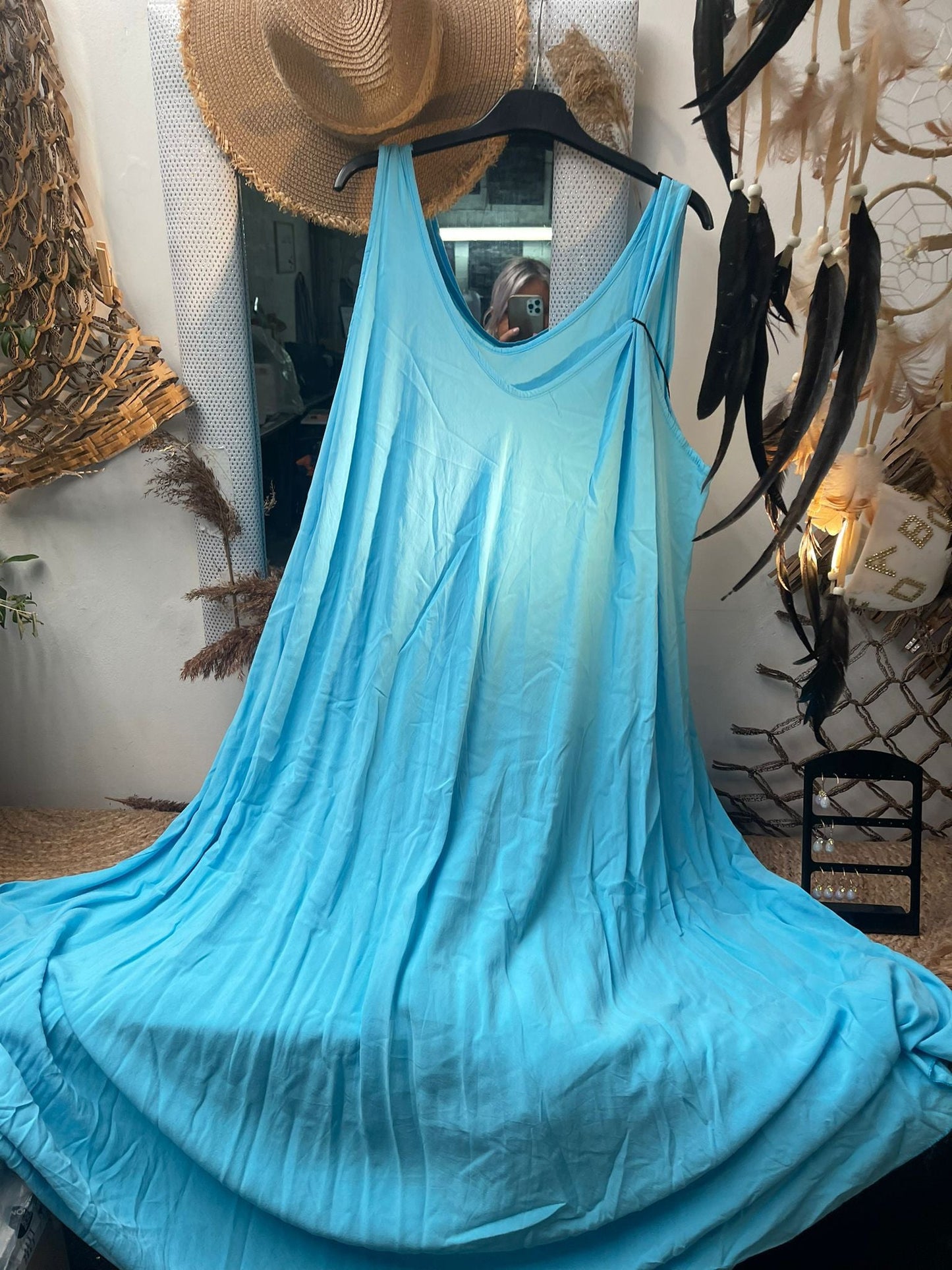 ROBE TOP VISCOSE UNIE - L'autre mode