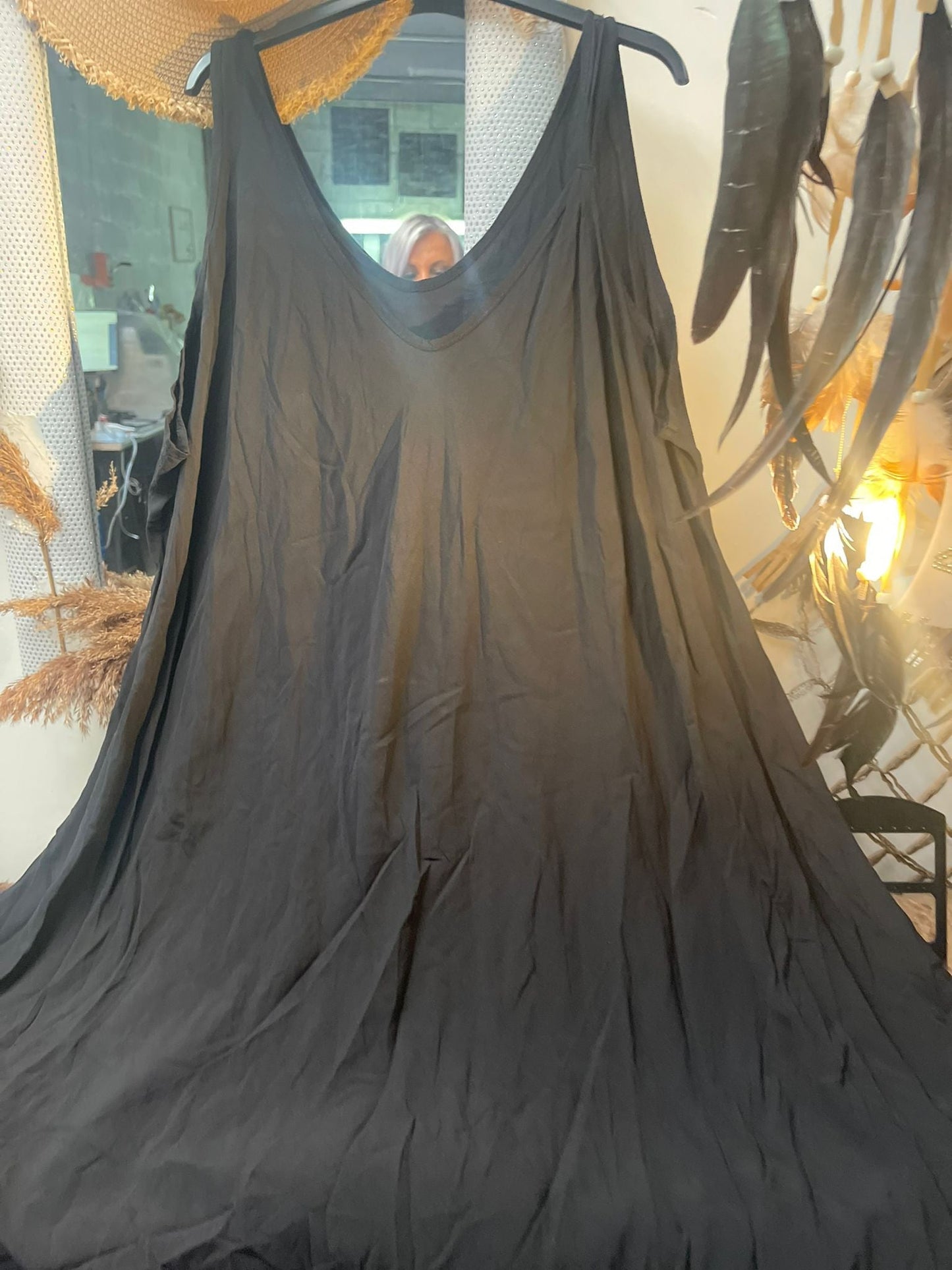 ROBE TOP VISCOSE UNIE - L'autre mode