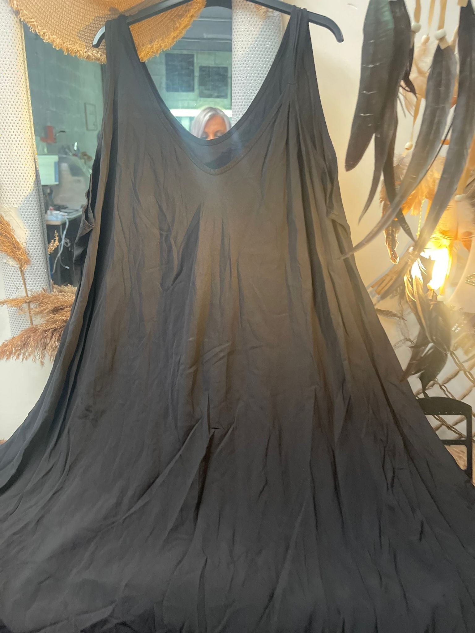 ROBE TOP VISCOSE UNIE - L'autre mode