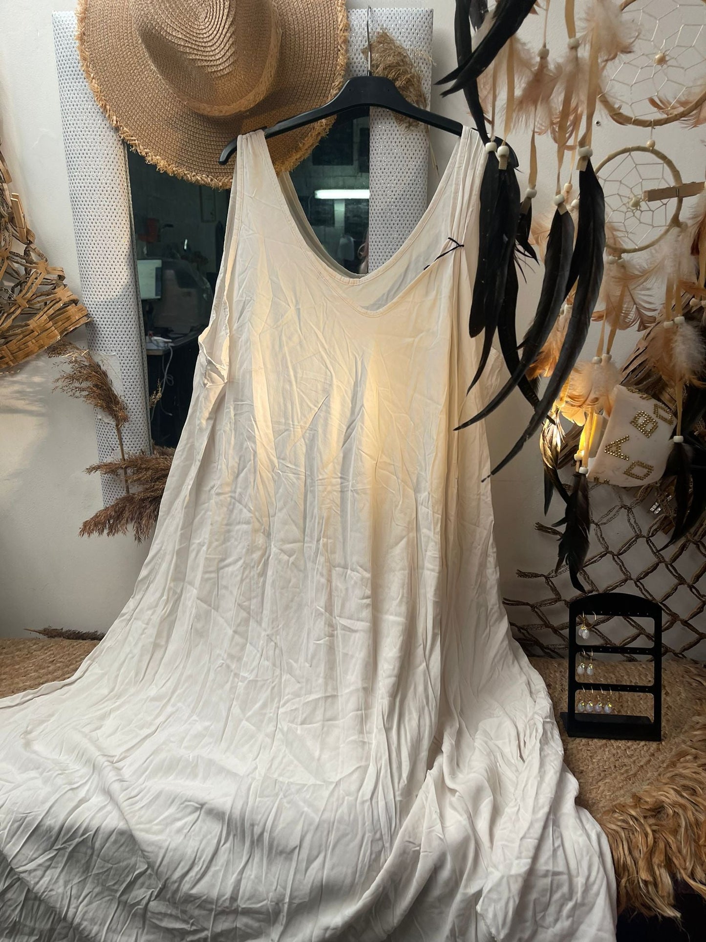 ROBE TOP VISCOSE UNIE - L'autre mode