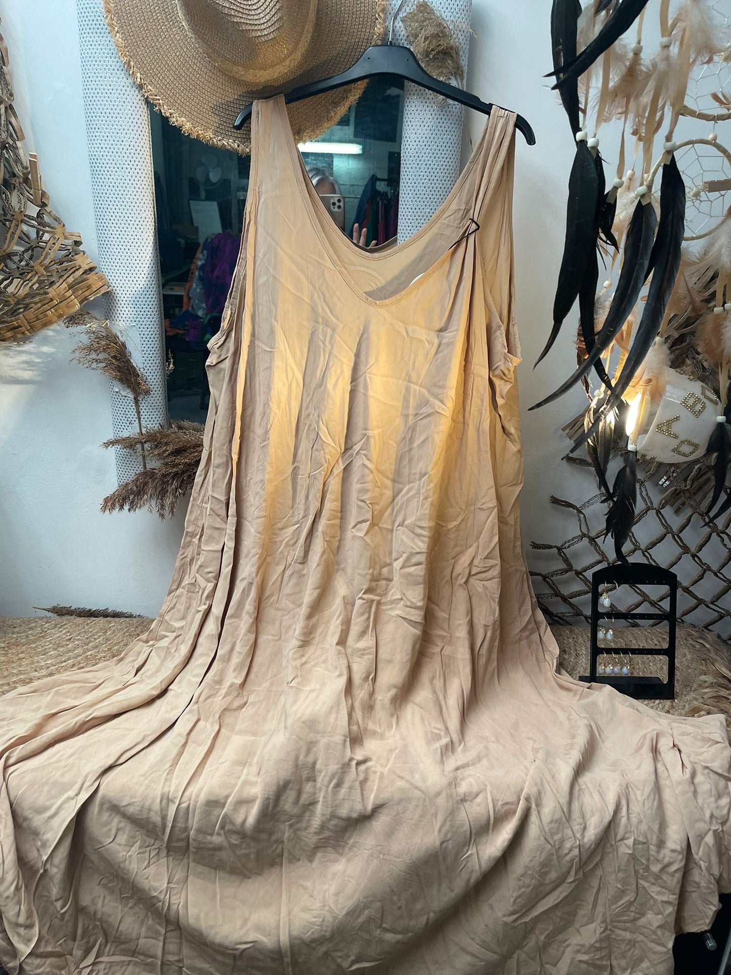 ROBE TOP VISCOSE UNIE - L'autre mode
