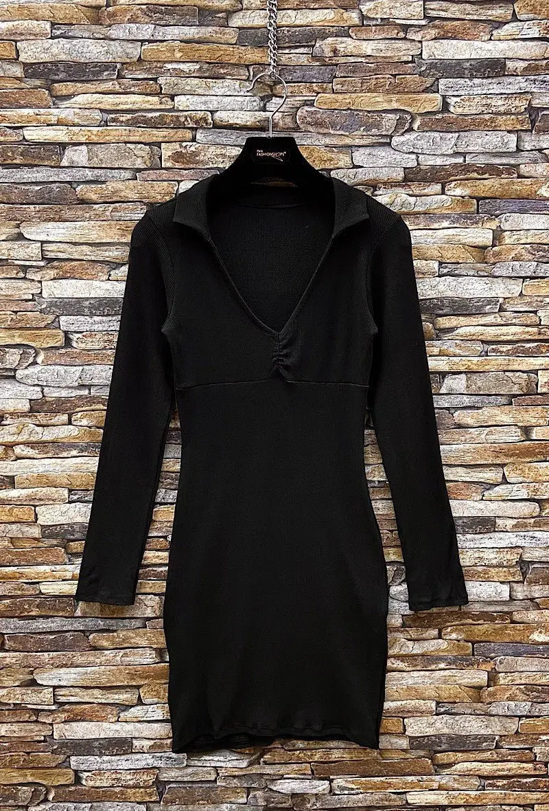 ROBE ZARA JERSEY CÔTELÉE, MANCHES LONGUES, CHIC ET ROMANTIQUE - L'autre mode