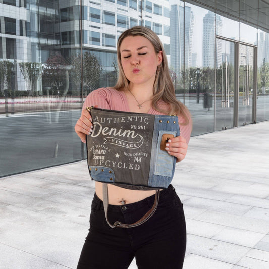 Sac à bandoulière Sunsa authentic denim - L'autre mode