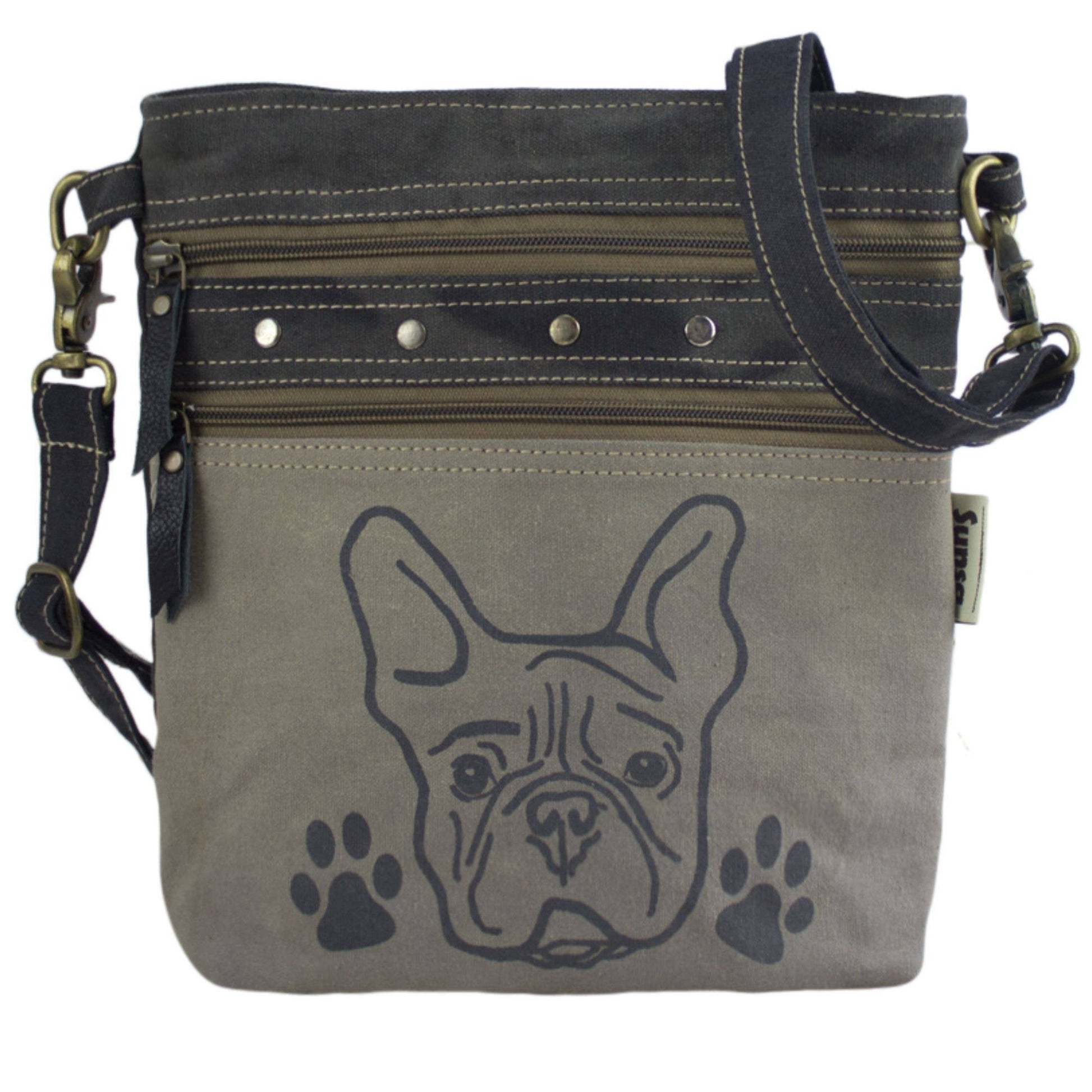 Sac à bandoulière Sunsa en toile à motif de chien - L'autre mode