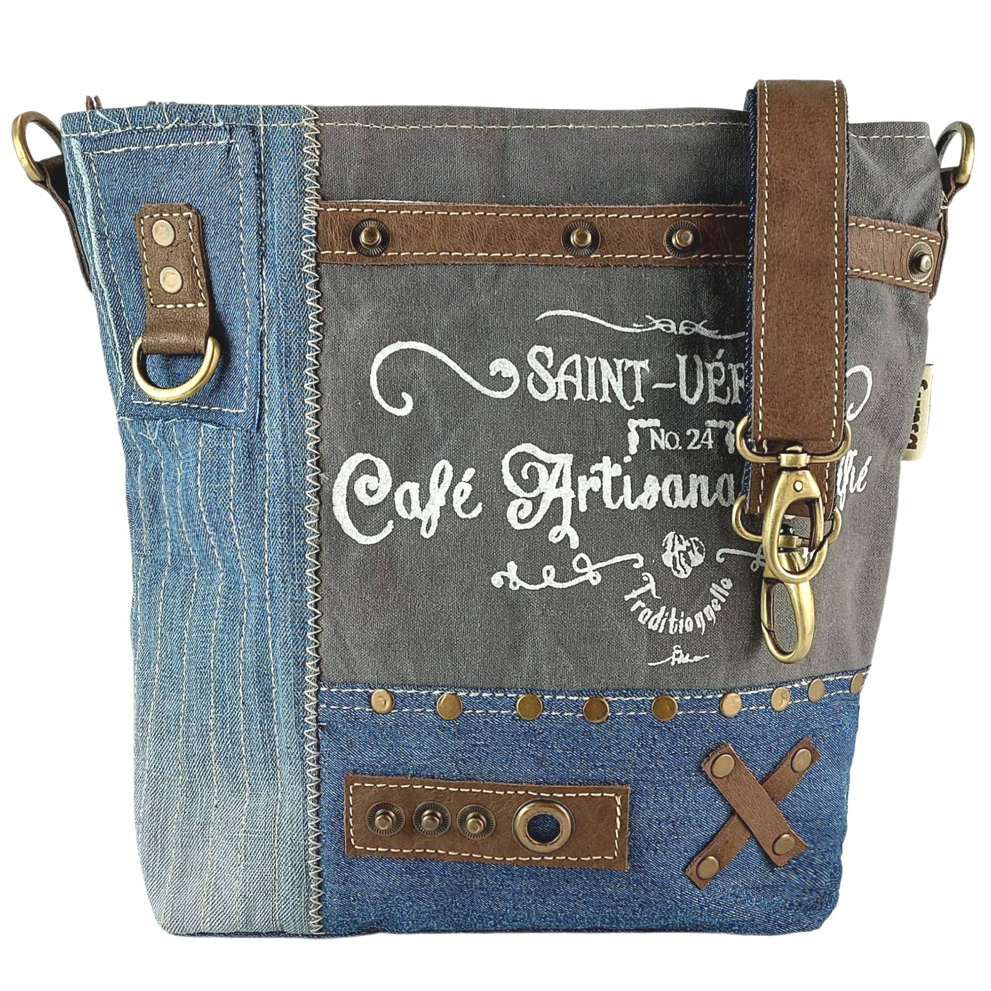 Sac à bandoulière Sunsea en jean vintage saint - véran - L'autre mode