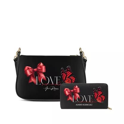 Sac à main Ivy et portefeuille zippé ALVIERO RODRIGUEZ model 2 - L'autre mode