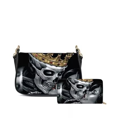 Sac à main Ivy et portefeuille zippé ALVIERO RODRIGUEZ model 2 - L'autre mode