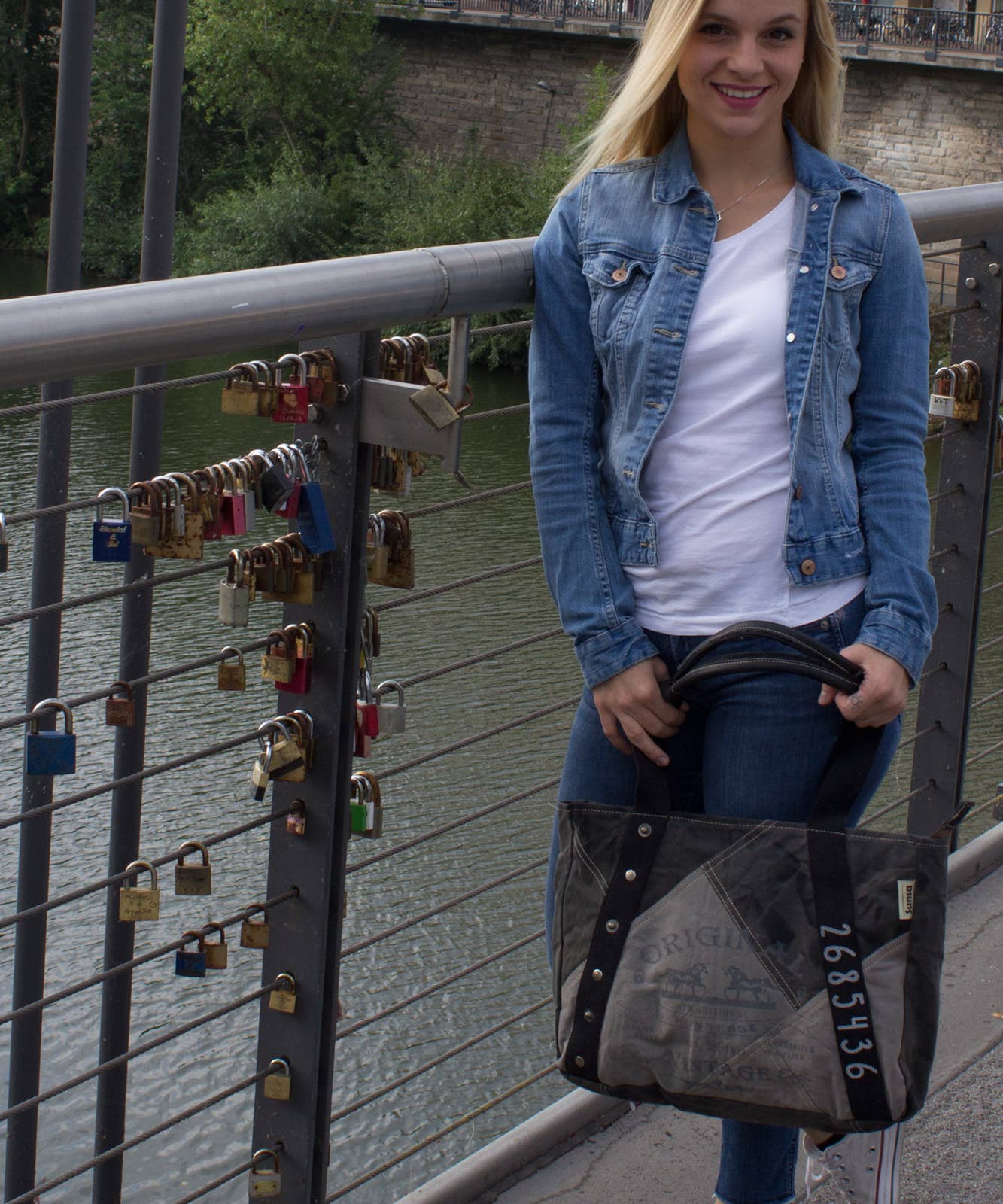 Sac à main Sunsa en toile vintage traditional tennesse - L'autre mode