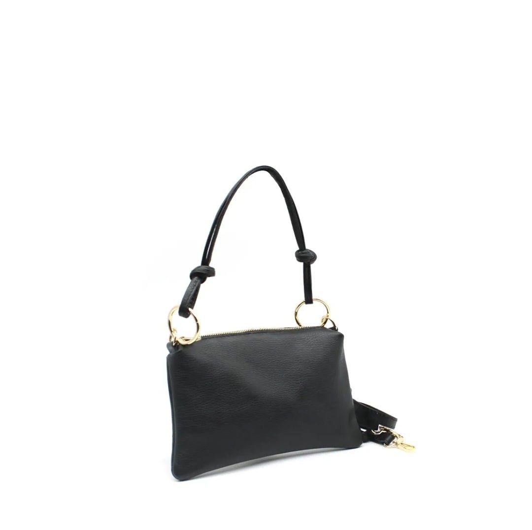 Sac bandoulière en croûte de cuir - L'autre mode