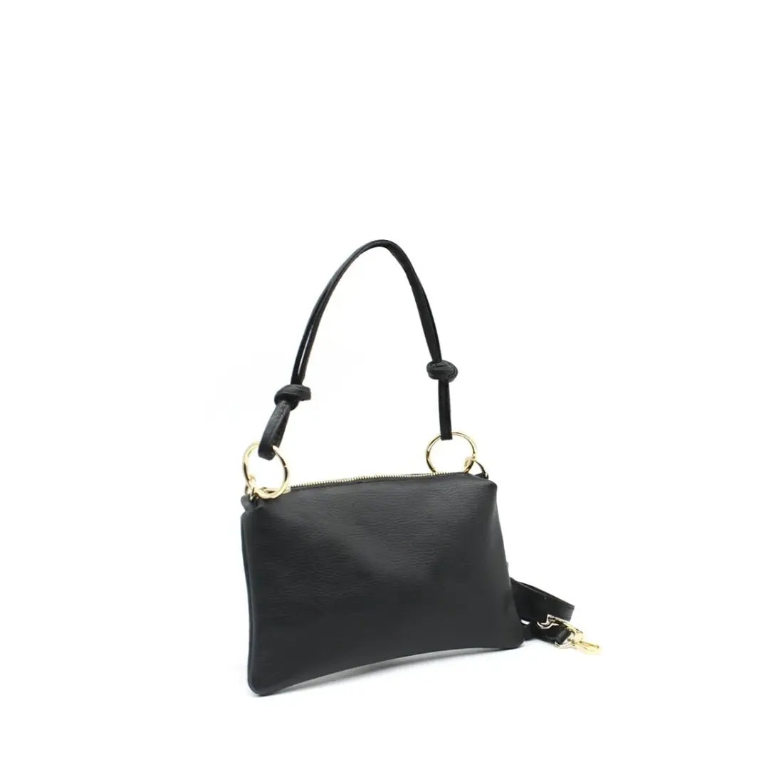 Sac bandoulière en croûte de cuir - L'autre mode