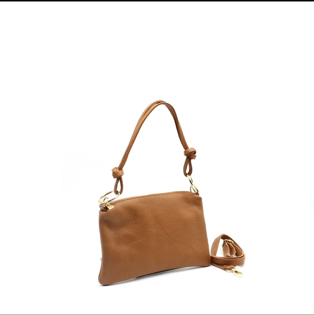 Sac bandoulière en croûte de cuir - L'autre mode