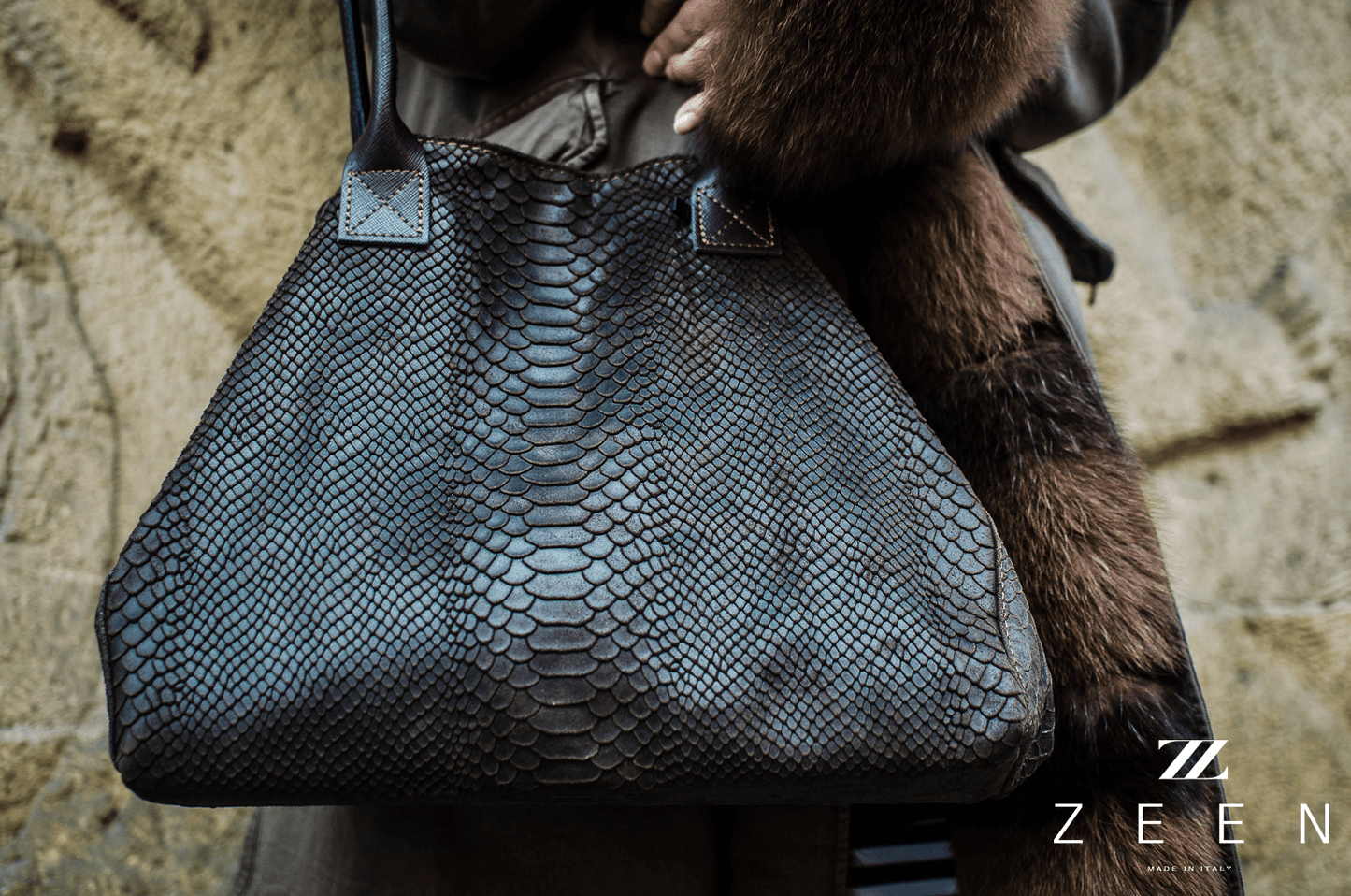 Sac cuir LOLA Choco - L'autre mode