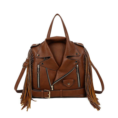 Sac Dakota Frangé style veste en cuir - L'autre mode