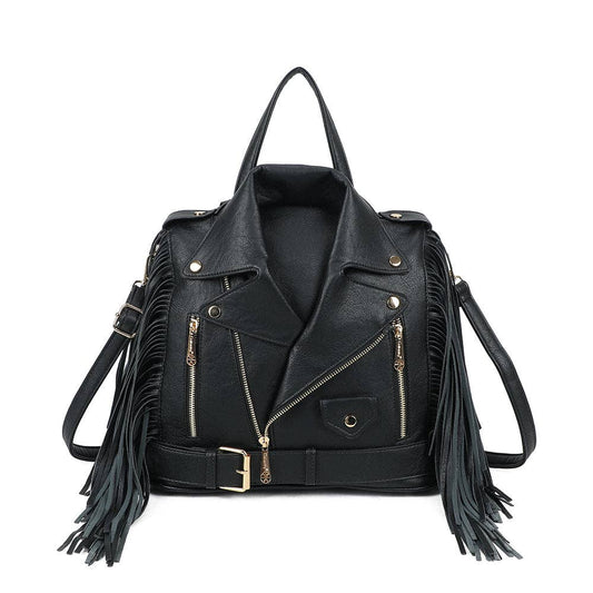 Sac Dakota Frangé style veste en cuir - L'autre mode