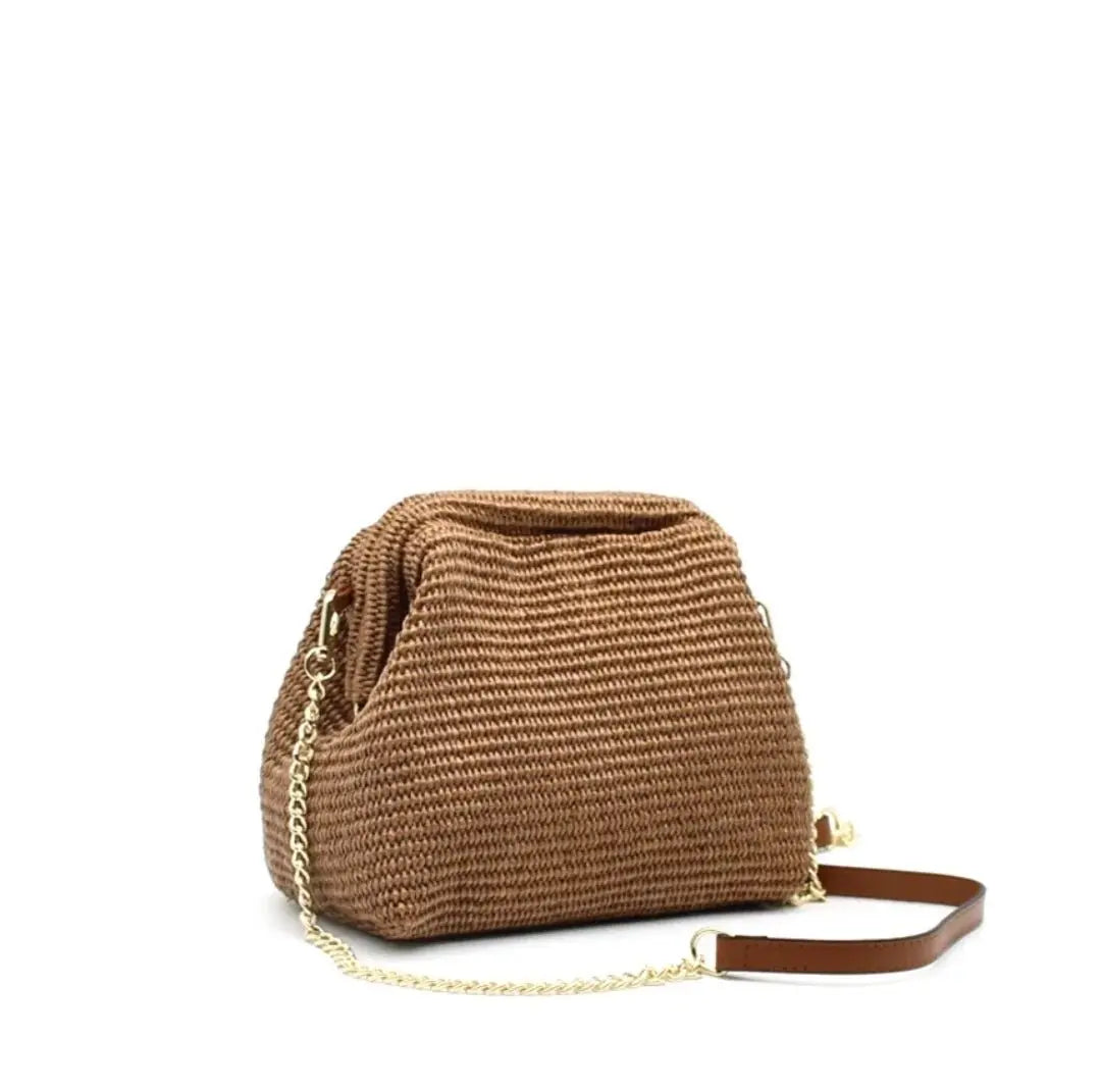 Sac en rafia avec bandoulière - L'autre mode