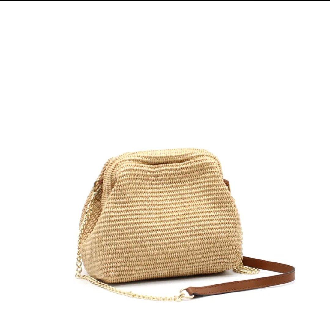 Sac en rafia avec bandoulière - L'autre mode