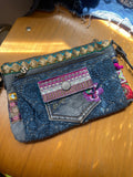 Sac pochette Bohême en jeans avec bandoulière - L'autre mode