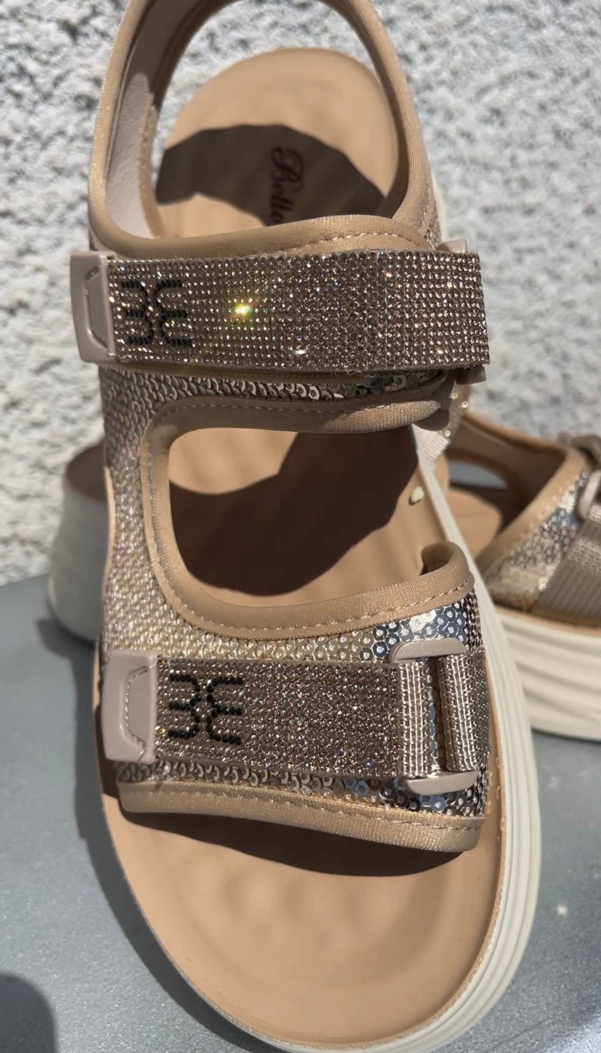 sandales strass semelles confort - L'autre mode