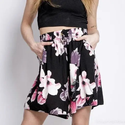 SHORT À IMPRIMÉ FLEURS - L'autre mode