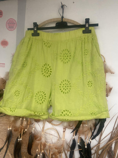 SHORT COTON BRODERIE - L'autre mode