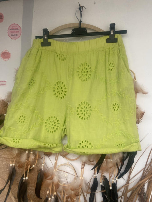 SHORT COTON BRODERIE - L'autre mode