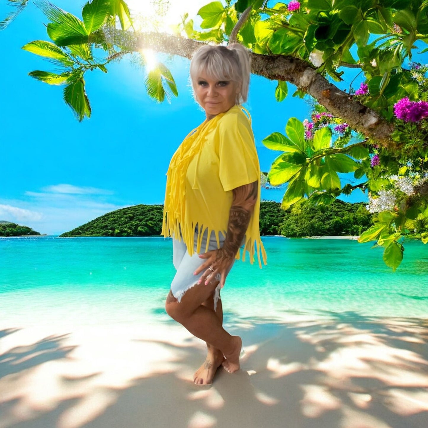 short fendu de style - L'autre mode