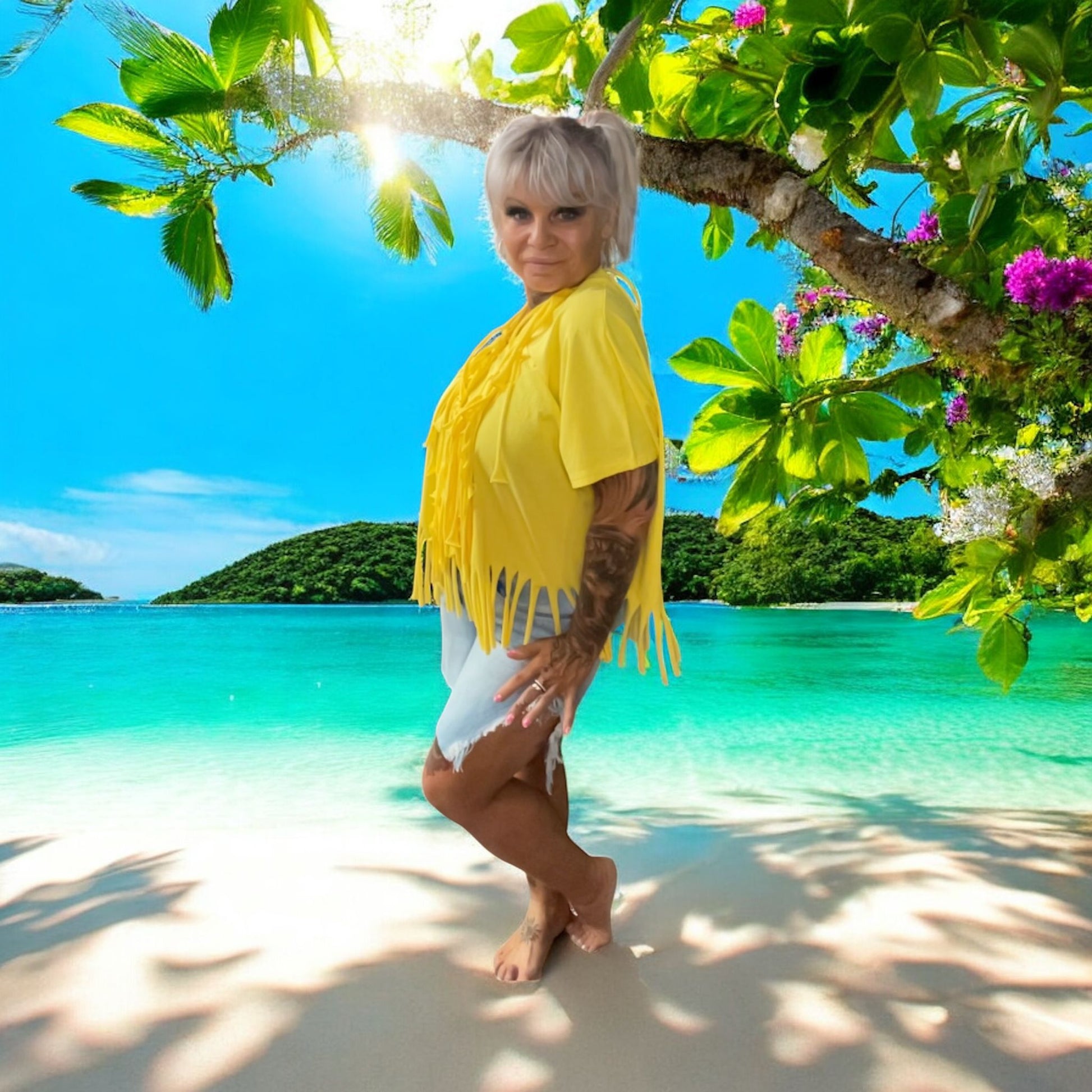 short fendu de style - L'autre mode