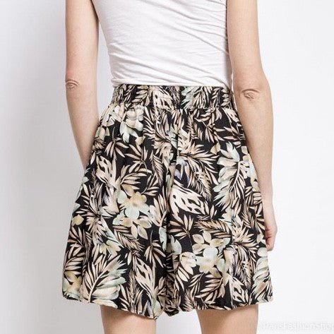 SHORT FLUIDE À IMPRIMÉ TROPICAL - L'autre mode