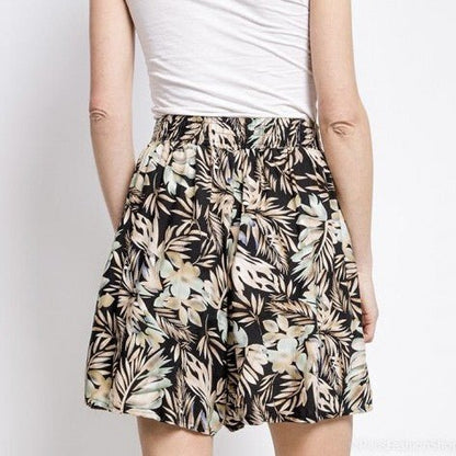 SHORT FLUIDE À IMPRIMÉ TROPICAL - L'autre mode