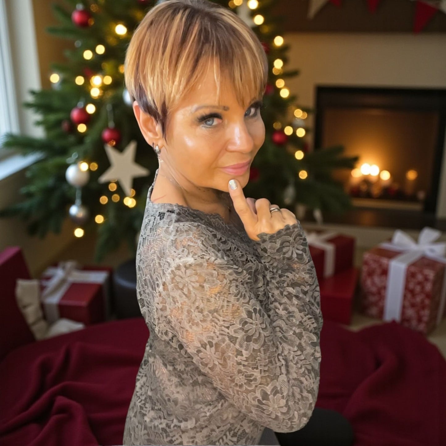 sous pull blouse dentelle - L'autre mode