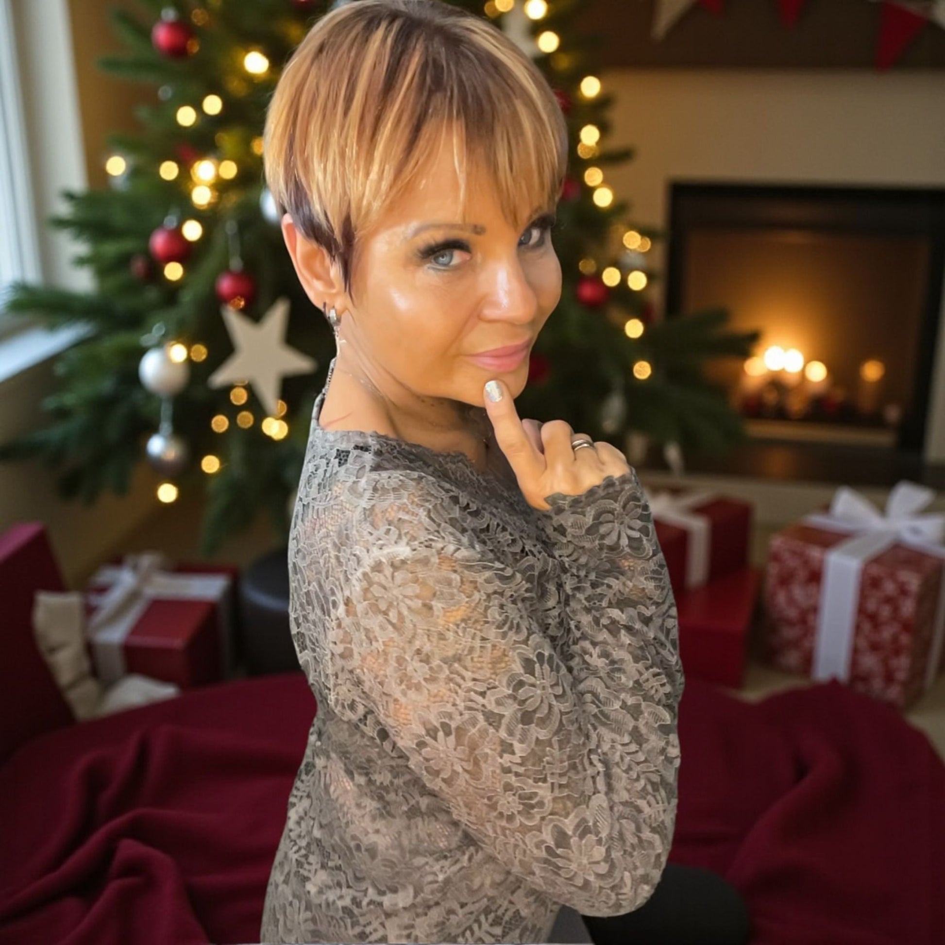 sous pull blouse dentelle - L'autre mode