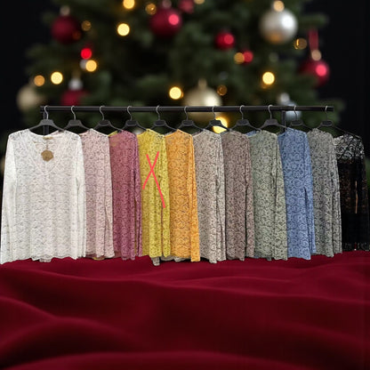 sous pull blouse dentelle - L'autre mode