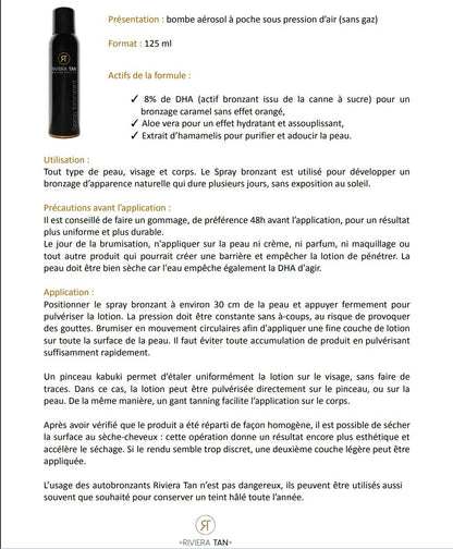 SPRAY BRONZANT RIVIERA TAN - L'autre mode