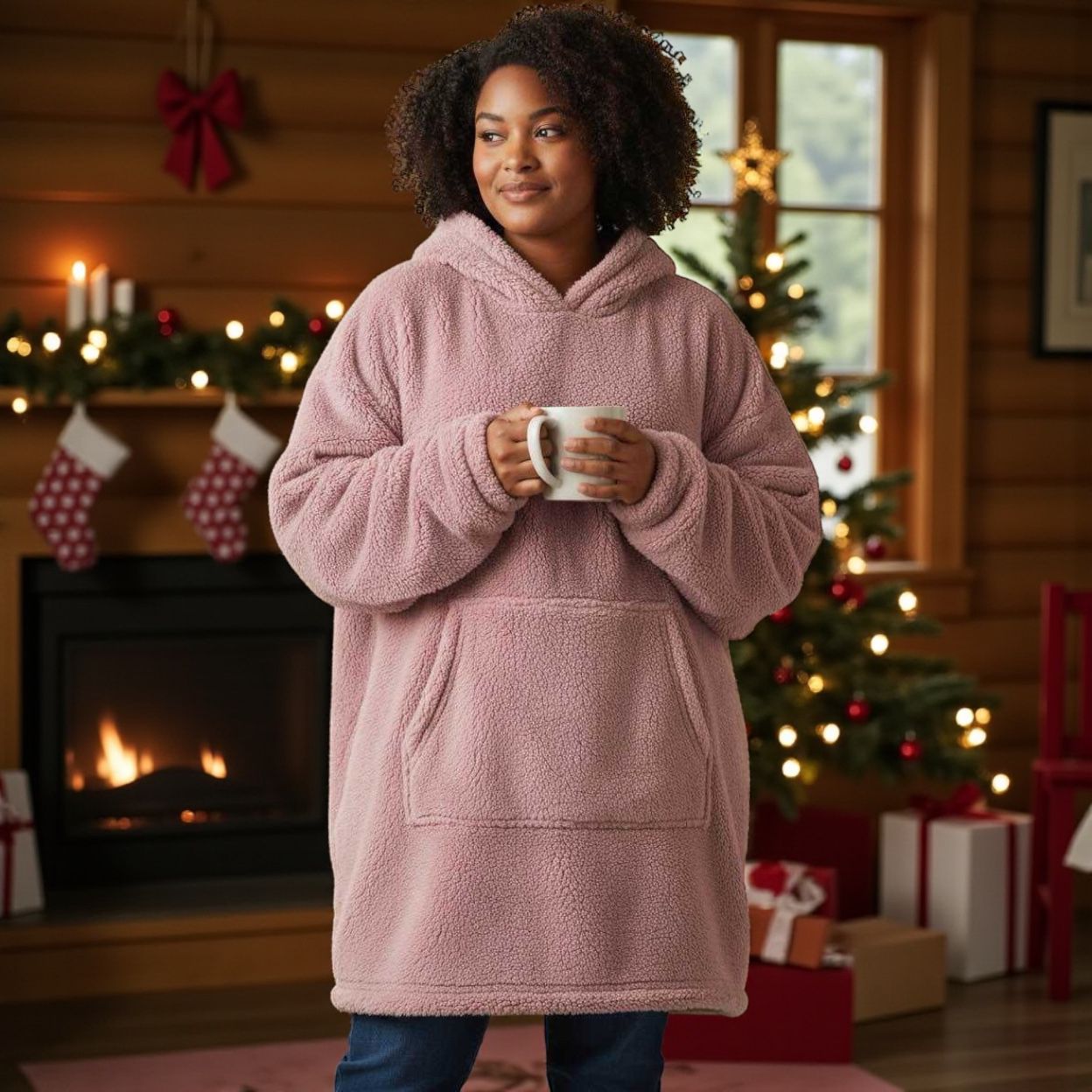 sweat plaid cosy - L'autre mode