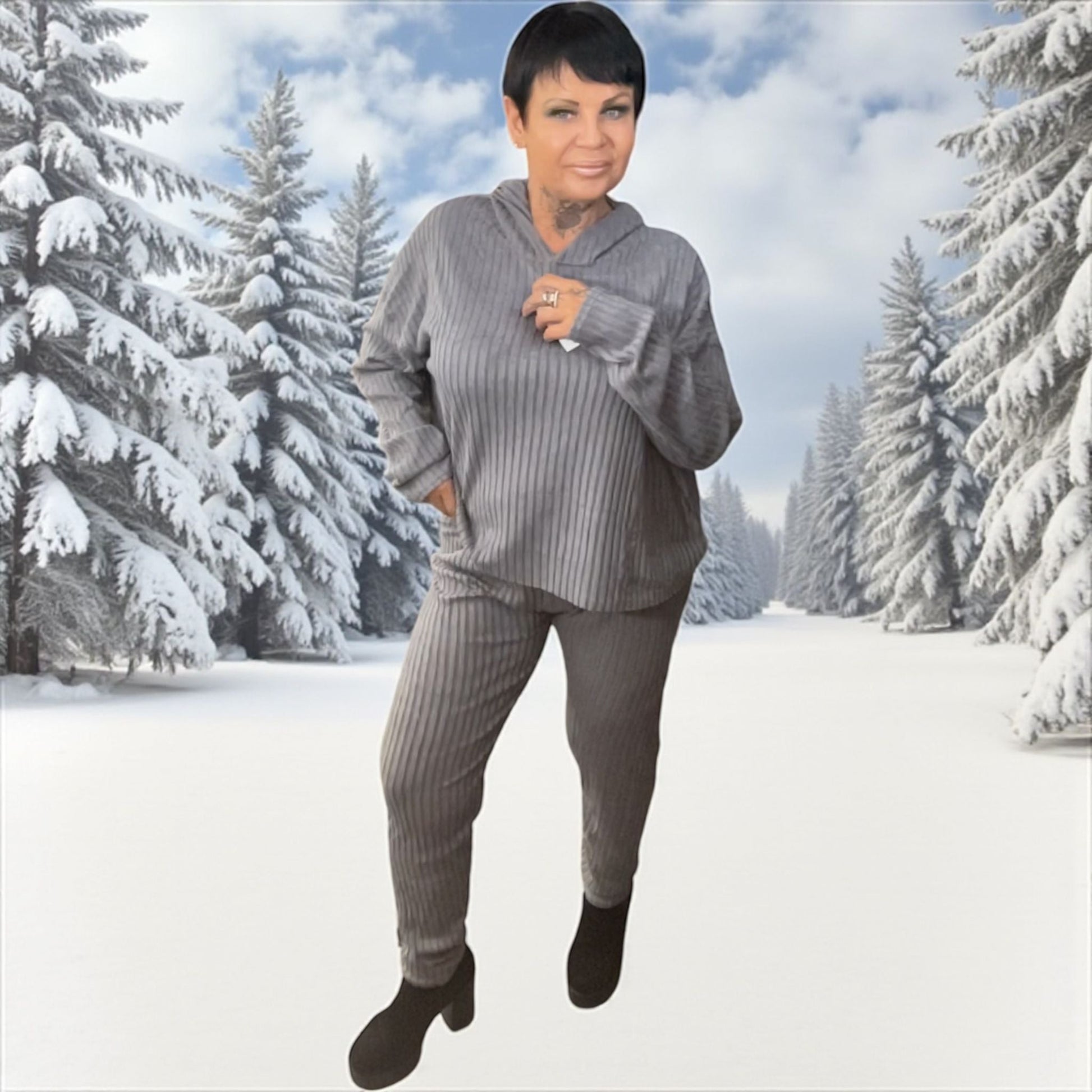 sweat souple et legging - L'autre mode