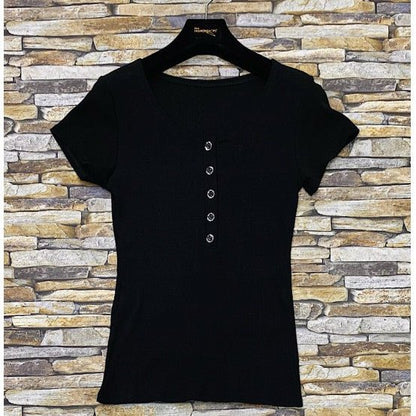 T - SHIRT CÔTELÉ - L'autre mode
