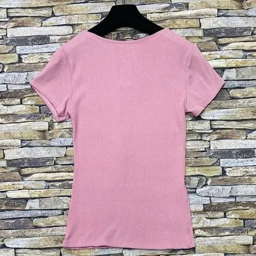 T - SHIRT CÔTELÉ - L'autre mode