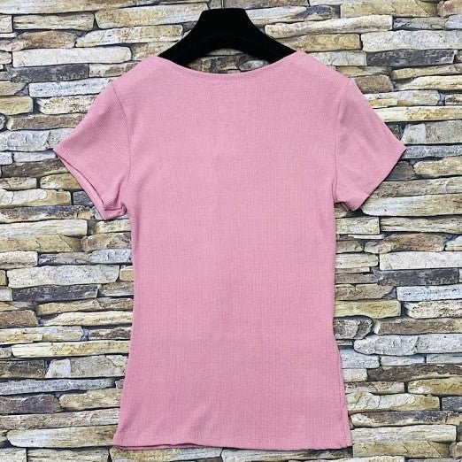 T - SHIRT CÔTELÉ - L'autre mode