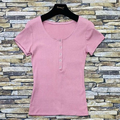 T - SHIRT CÔTELÉ - L'autre mode