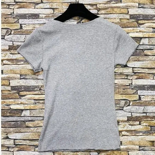 T - SHIRT CÔTELÉ - L'autre mode