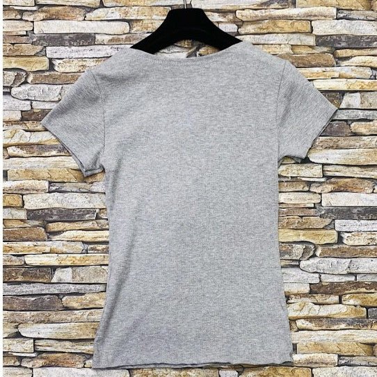 T - SHIRT CÔTELÉ - L'autre mode